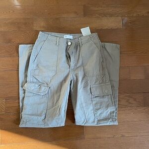 Women’s Green Low-Rise Cargo Pants